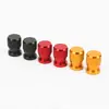 Tapas de válvula a prueba de polvo para neumáticos de coche, texturizadas de 14 mm, vástago de válvula grabado con láser, tapa del vástago de válvula de aleación de aluminio