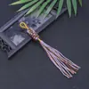 Rueda de Oración Estilo Tíbet Colgante Pequeño Tejido Borla Hilo de Algodón Retorcido a Mano Llavero Accesorios de Borla DIY Venta al por Mayor