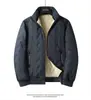 Casaco de pele de cordeiro de inverno gola alta acolchoado com algodão casaco acolchoado com algodão jaqueta acolchoada com algodão forrada de fleece masculino tamanho plus size jaqueta acolchoada com algodão calça acolchoada com algodão colete de três peças