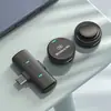 Novo Microfone de Lapela Magnético Sem Fio M1 Microfone de Rádio Transmissão Ao Vivo para Celular Gravação ao Ar Livre Microfone de Rádio Microfone com Redução de Ruído