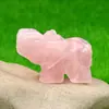 Cristal Natural Pedra Ágata Escultura Mini Elefante Animal Fonte Viva Minério de Amoy Transfronteiriço Popularização da Ciência Infantil