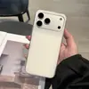 Capa de Celular Branca com Furos Grandes IMD Adequada para Apple 17 Pro Max Capa Protetora, Oppo, Huawei, Xiaomi, Vivo Acabamento Brilhante