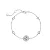 S925 Silver Star Series Pulseira de Dupla Camada S925 Prata Feminina Leve Luxo All-match Niche Namorada Presente de Aniversário