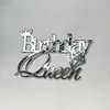 Decoración para Pastel de Cumpleaños Feliz Princesa Estilo Transfronterizo Acrílico Decoración de Pastel de Cumpleaños para Damas Reina