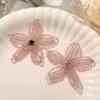 Estilo Coreano Leve Luxo Brilhante Cristal Contas Floco de Neve DIY Feito à Mão Seda Torcida Borda Clipe Adorno de Cabeça Corsage Sapatos e Chapéu Acessórios