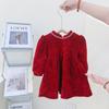 Vestido de Invierno para Niña con Forro de Felpa, Engrosado, Nuevo Modelo 2026, Vestido Brillante de Princesa para Niños, Vestido Elegante para Bebés