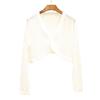 Promoção Principal de Verão Novo Cardigan Irregular Fresco de Malha de Seda Feminino Roupa de Proteção Solar Top Camisa Shawl Ultra Fino para Ar Condicionado