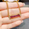 Venta al por mayor de fábrica Popular Pulsera de Granate Natural con Incrustaciones de Plata S925 Piedra Principal 3*3 Joyería de Lujo Venta Directa de Fábrica
