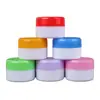 Caja de yeso 3/50G tapa de color caja blanco crema Caja de empaque de plástico para cosméticos caja redonda caja suave de crema caja de crema