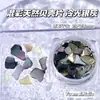 Novo Material de Decoração para Nail Art em Concha Natural Colorida Irregular Estilo Japonês Acessórios de Unha Transparentes Vestíveis