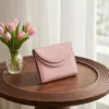 Billetera Pequeña Japonesa Color Dopamina para Mujer, Billetera Mini Multifuncional Semicircular Color Macarrón, Billetera Japonesa