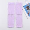 Mangas de Hielo Transpirables Mangas de Hielo de Nailon Mangas de Hielo Deportivas Mangas de Hielo con Protección Solar Mangas de Hielo Deportivas Mangas de Seda de Hielo para Ciclismo Protección Solar de Verano Color Puro