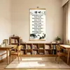 Caligrafia e pintura autênticas ampliadas "Cherish Time", nova pintura decorativa estilo chinês para escritório e sala de estar com slogans motivacionais