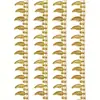 Cadena de cuentas de plástico con hoja de oro, cadena con colgante de hoja chapada en oro, dobladillo de vestido, ribete para cortinas, accesorios decorativos, compra al por mayor