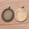 2 Cor DIY liga jóias acessórios Tempo Gem base Lotus Edge base adequado para 30*40mm gema