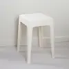 Banco de Plástico con Superficie Suave de PU, Apilable, Adecuado para Salones de Belleza, Manicura, Cambiarse de Zapatos, Uso Doméstico, Restaurante, Hacer Fila y Esperar Comidas