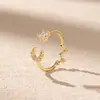 Nuevos Anillos Pequeños de Cubo de Azúcar con un Toque de Lujo de Nicho, Joyería al por Mayor Transfronteriza, Accesorios de Zirconia Directamente del Fabricante