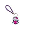 Llavero de cuerda trenzada creativo de la serie Hello Kitty de Amazon, colgante de coche creativo Dunhuang de cuero con dibujos animados