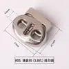 Hebilla de Resorte Metálica Hebilla de Cuerda de Doble Agujero Hebilla de Ajuste Hebilla Redonda de Aleación Accesorios Hebilla Elástica de un Agujero Hebilla de Nariz de Cerdo Mina Terrestre