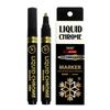 Caneta Marcadora Cromada Lotto Prata Caneta de Tinta Refletiva Prata Metálica Atacado DIY Modelo Caneta Espelho 1110