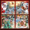 Nuevas Calcomanías de Navidad Estéreo Copo de Nieve Muñeco de Nieve Calcomanías para Ventana Santa Árbol Regalo Pvc Electrostáticas Calcomanías para Vidrio