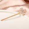Acessórios de Cabelo Coreanos Dongdaemun para Mulheres com Presilha de Uma Palavra com Diamante Grampo de Cabelo Elegante Coroa Tiara Laço de Pérola Franja Presilha Lateral