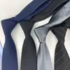 Gris claro Gris oscuro Gris azulado Algodón Lana Hilo de mano Rayas coreanas Estilo académico Británico Hombres y Mujeres Corbata libre