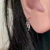 Aretes de Ala de Diablito, Diseño de Nicho, Estilo Fresco y Atrevido, Aretes de Estilo Oscuro, Clavos para Orejas Retro para Mujer, Mayoreo