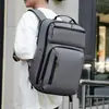 Mochila de Negócios de Alta Qualidade para Trajeto Transfronteiriço Leve Grande Capacidade Bolsa de Armazenamento Cor Sólida Viagem Multifuncional Bolsa para Computador