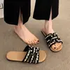 Sandalias Versátiles para Usar con Faldas, Pantuflas Planas Retro de Plataforma Alta Negras para Mujer, Nuevo Estilo Otoño 2025