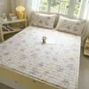 Protetor de lençol de elástico feito sob medida para apartamentos de aluguel, com design acolchoado e espessado, adequado para quartos de dormitório e com uma capa de colchão antiderrapante que pode ser facilmente removida