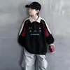 Sudadera de otoño para niño, estilo primavera y otoño, nueva colección 2026, talla grande para niños mayores, polo de otoño, top moderno y elegante