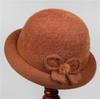 Chapéu de meia-idade e idosos, chapéu feminino de outono e inverno, forrado de lã, grosso, quente, chapéu de bacia, avó de idosos, chapéu de algodão para senhora
