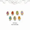 Cor de ouro 18k, cabaça de zircônia micro-incrustada que retém a cor, com múltiplos furos, acessórios de contas soltas para pulseira e colar DIY multicoloridos de cristal