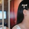 Moderna Hebilla de Rana Lazo de Circonita Borla Clip de Pico de Pato para Mujer Estilo Coreano Celebridad de Internet Elegante 2023 Tendencia Adorno para el Cabello