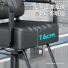 Silla de Peluquería para Barbería, Silla de Salón, Silla de Aseo, Silla para Cortar el Cabello, Ajustable y Giratoria, Reposabrazos de Acero Inoxidable, Silla de Peluquería Grande