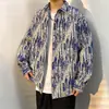 Camisa Gruesa de Moda Estilo Hong Kong para Hombre Otoño e Invierno, Chaqueta Popular, Chaqueta Japonesa Versátil con Estilo