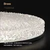 Luminária de teto de cobre de alta qualidade para quarto principal, vidro de cristal, estilo nórdico, luxo leve, redonda, atmosférica, criativa, para quarto