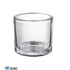DIY Velas Caseras Aromaterapia Vidrio Vacío Vidrio de Cera Portavelas Taza Hogar Dormitorio Transparente Portavelas Vidrio Taza