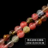 Cuentas redondas de sandía azul y rosa, cuentas sueltas, materiales para manualidades DIY con cuentas, accesorios para pulseras, collares, pendientes