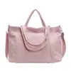 Bolsa Tote de Veludo de Grande Capacidade para Mulheres, Bolsa de Tecido para o Dia a Dia, Bolsa de Ombro para Estudantes, Bolsa Transversal Simples