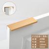 Tirador negro alargado de un metro, moderno, minimalista, invisible, sin perforaciones, para puerta de armario, zapatero, cajón, borde de puerta