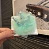 Horquilla de Corona de Perlas de Gasa para Niños Coreanos con Lentejuelas de Estrella de Cinco Puntas para Princesa, Pinza Dulce para Flequillo Lateral de Niñas