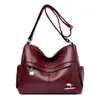Bolso transfronterizo para mujer, nuevo modelo 2026, bolso cruzado de cuero suave de gran capacidad para mujeres de mediana edad y madres, envío directo de una sola pieza