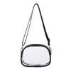 Bolsa transparente versátil, bolsa de gelatina, bolso cruzado, bolso de hombro transparente impermeable de PVC de moda para primavera, bolso de hombro de moda al por mayor