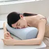 Almohada de Siesta Estilo Japonés Muji, Soporte Lumbar de Látex Premium, Almohada Portátil para Acampar, Almohada de Siesta para Oficina, Rebote Lento