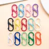 Mosquetón de Forma de S Colorido Pintado, Hebilla de Figura Ocho, Hebilla de Resorte de Aleación de Zinc de Doble Cabeza en Forma de S, Conector para Joyería DIY, Llavero