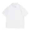 Verão 240g Algodão Pesado Gola Polo Lapela Ombro a Ombro Algodão de Fibra Longa de Xinjiang Camisa Publicitária Camiseta de Manga Curta Personalização