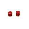 Aretes Esmaltados Retro Aguja de Plata 925 Nueva Moda Aretes Elegantes Borgoña Lujo Accesible Aretes de Alta Gama para Mujer