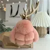 Pingente de chaveiro de carro de alta qualidade feminino Coreia do Sul criativo fofo celebridade da internet ins boneca de pelúcia coelho pingente de mochila escolar